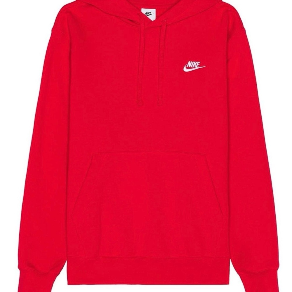 Nike Men's Vibrant Red Hoodie size medium